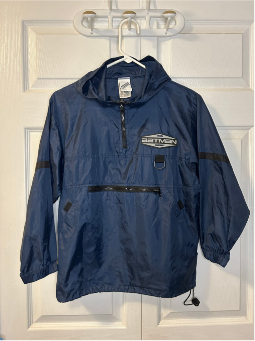 Vintage Y2K Batman Dark Knight Anorak Windbreaker Youth 10/12
